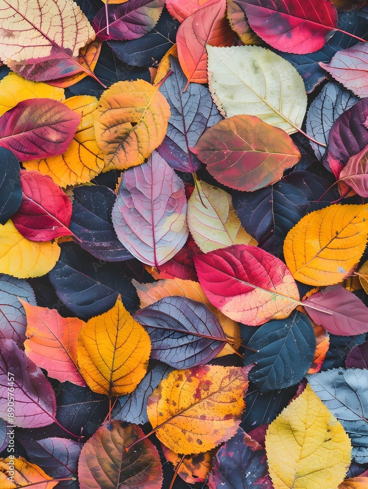 colorful autumn leaves as seamless texture wallpaper as background colorful autumn leaves as seamless texture wallpaper as background