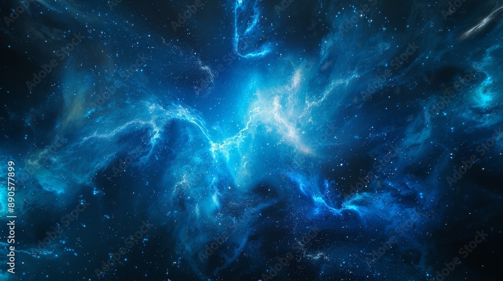 Abstract cosmic nebula with bright stars Abstract cosmic nebula with bright stars