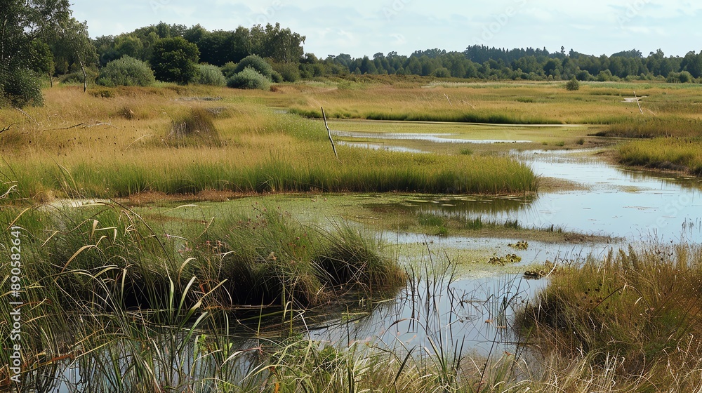 A marshland with rich biodiversity A marshland with rich biodiversity