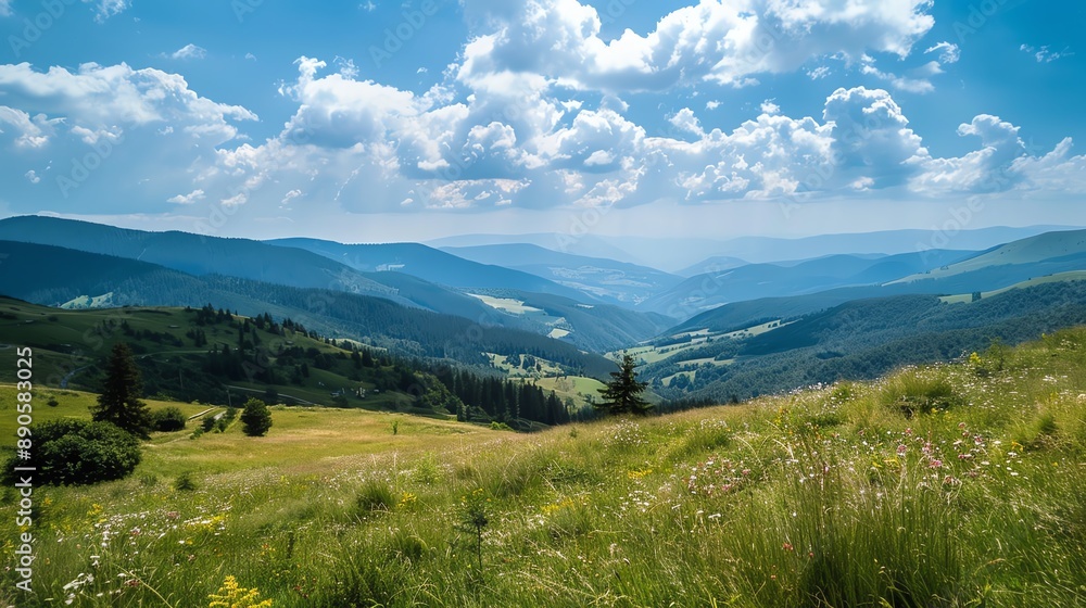A mountain plot with a clear view A mountain plot with a clear view