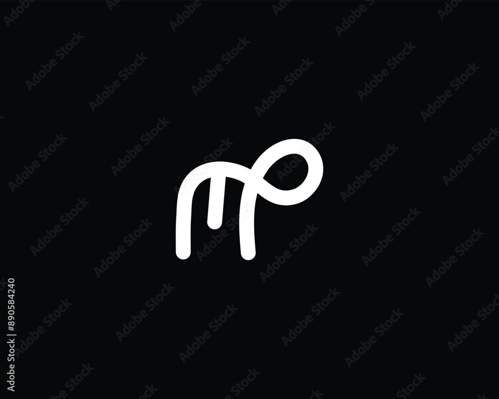 Initial MP or PM logo design template vector design Initial MP or PM logo design template vector design