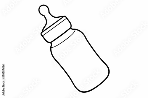 Baby Flasche vector art illustration