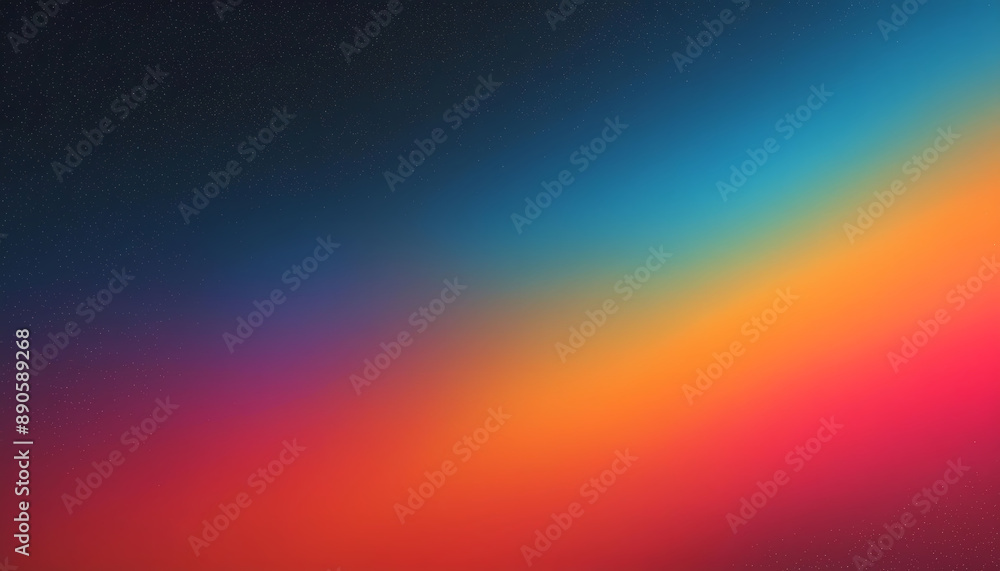 Vibrant Gradient Transition: Deep Red to Orange and Cool Blue | Smooth ...