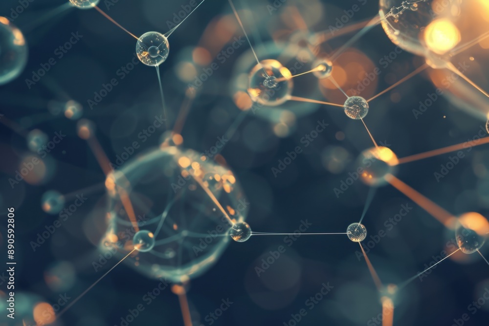 abstract molecular network background abstract molecular network background