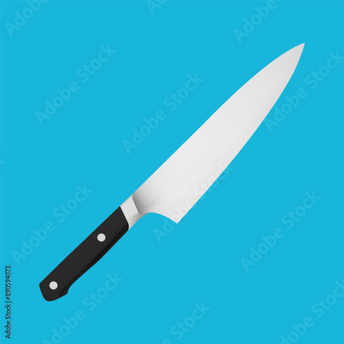 Realistic knife vector illustration isolated on a background