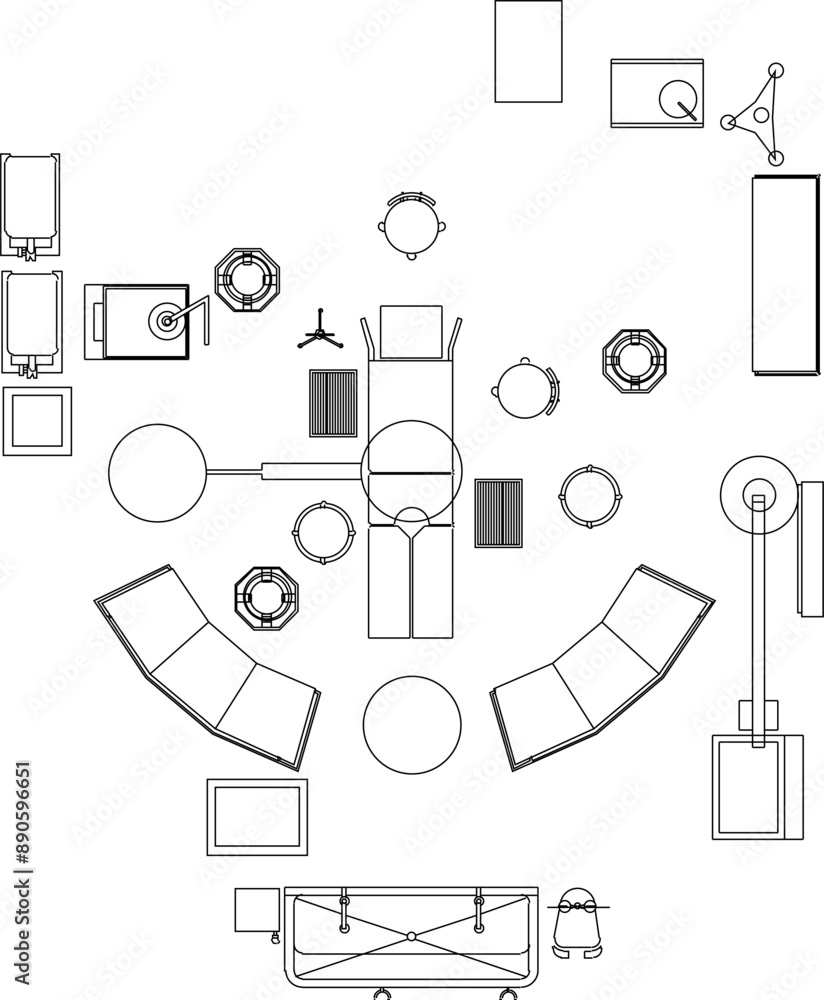 Vector silhouette illustration sketch of detailed design of Medical Furniture and Equipment for health clinics and hospitals Vector silhouette illustration sketch of detailed design of Medical Furniture and Equipment for health clinics and hospitals