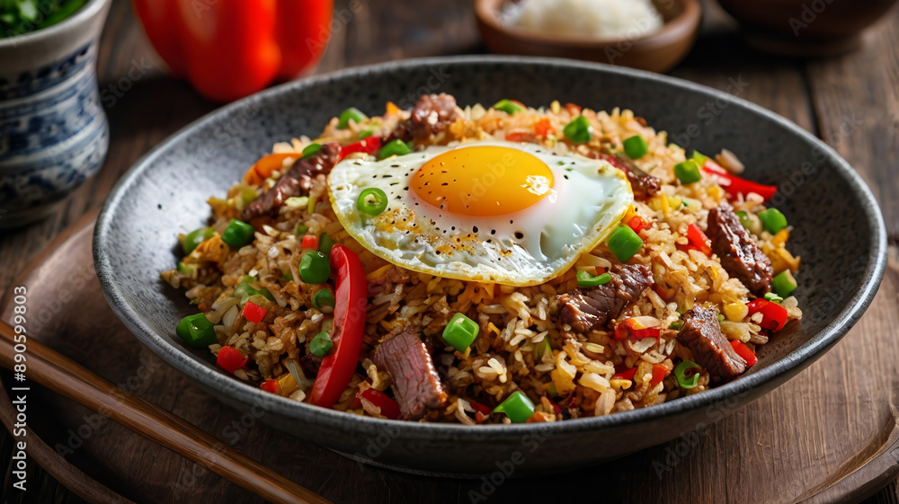 Delicious Fried Rice with Vegetables and Egg Delicious Fried Rice with Vegetables and Egg