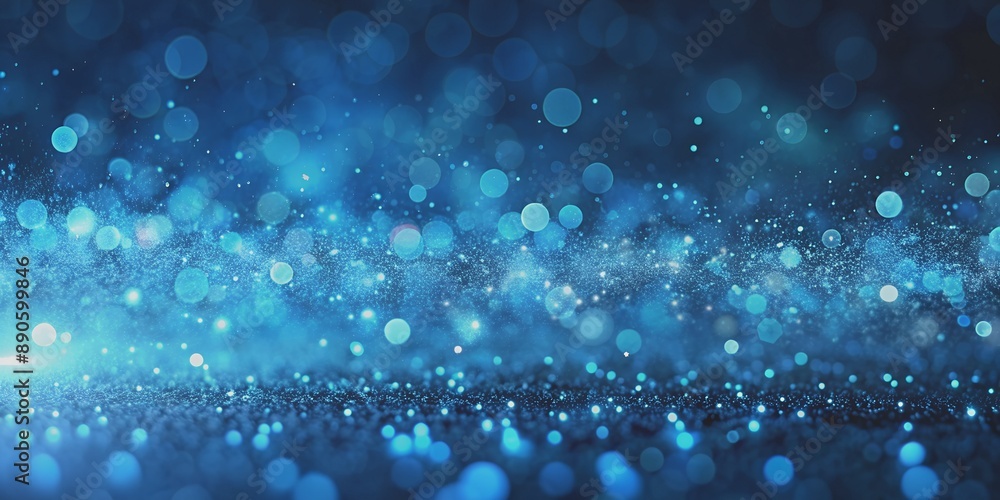 blue glow particle abstract bokeh background Generative By AI blue glow particle abstract bokeh background Generative By AI
