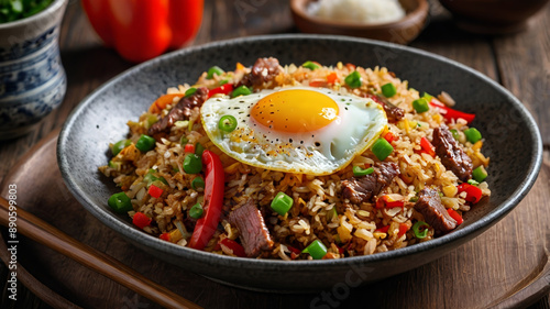 Delicious Fried Rice with Vegetables and Egg