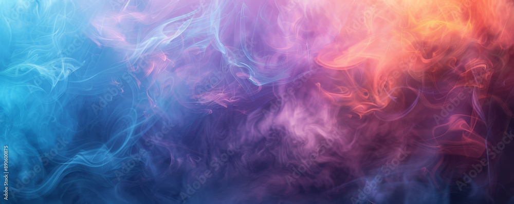 Abstract color misty fog gently envelops the scene on a bright background, creating a mysterious and ethereal atmosphere with swirling patterns. Abstract color misty fog gently envelops the scene on a bright background, creating a mysterious and ethereal atmosphere with swirling patterns.