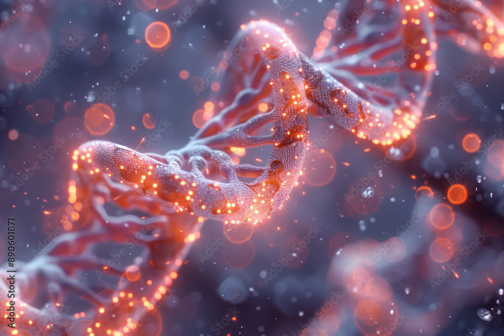 Futuristic helix with neon rings and a detailed molecular network, glowing against a plain white background, Futuristic helix with neon rings and a detailed molecular network, glowing against a plain white background,