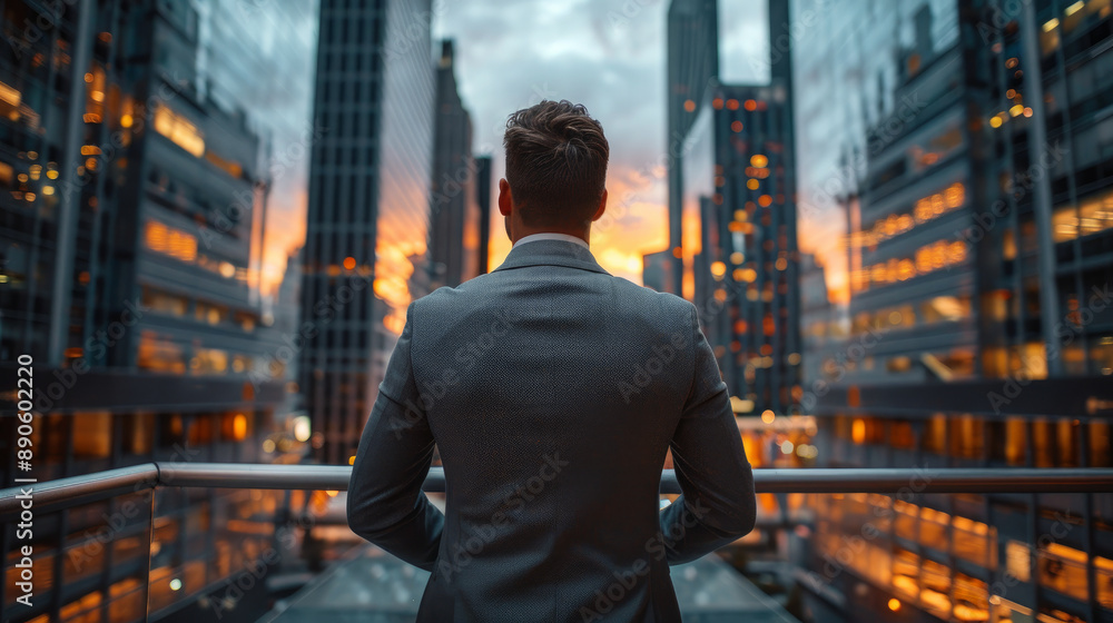 Businessman in the city Businessman in the city