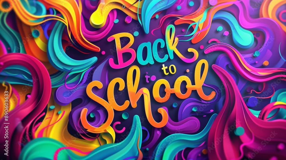 Vibrant and energetic typography of the text Vibrant and energetic typography of the text