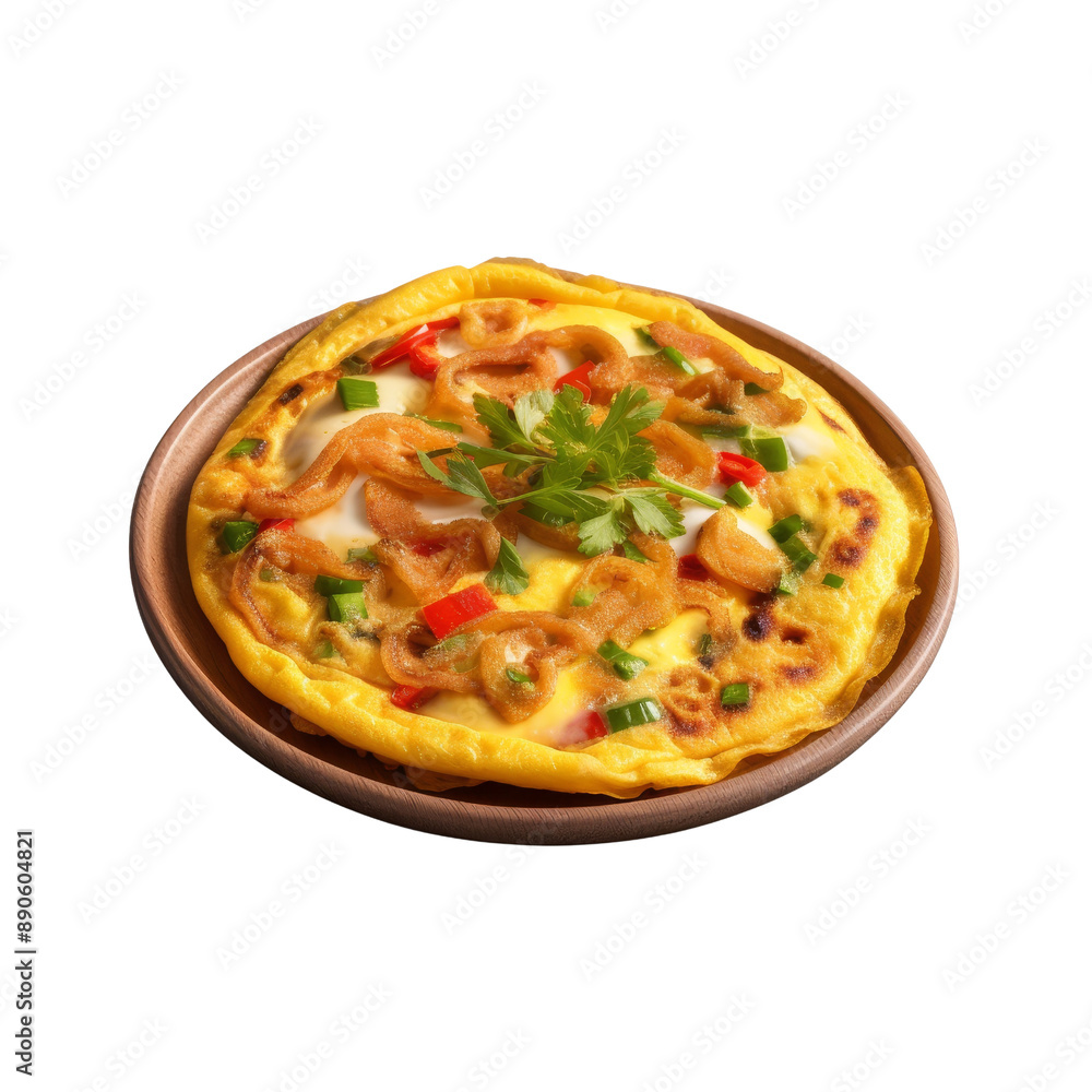 Kai Jeow Thai Omelette, transparent background Kai Jeow Thai Omelette, transparent background