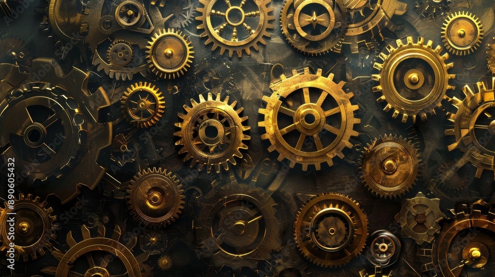 Golden Gears and Cogs. Golden Gears and Cogs.