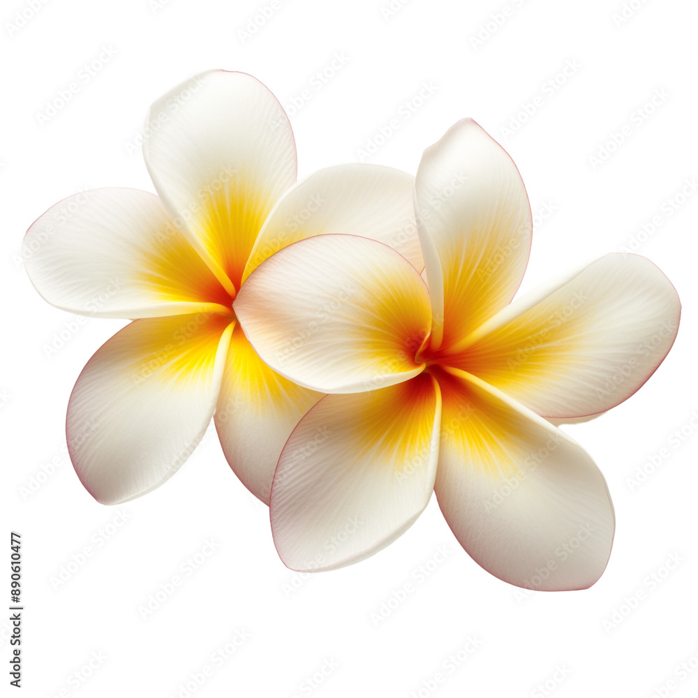 Naklejka premium frangipani flower isolate on transparent background.