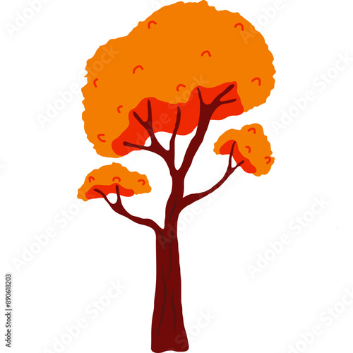 Auntumn Tree Illustration
