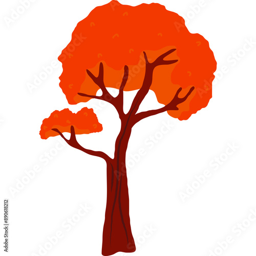 Auntumn Tree Illustration
