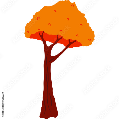 Auntumn Tree Illustration
