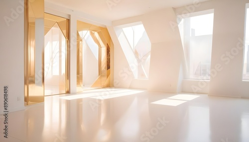 Photo interior modern design room 3d illustration