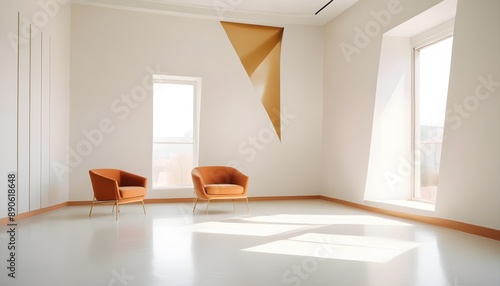 Photo interior modern design room 3d illustration