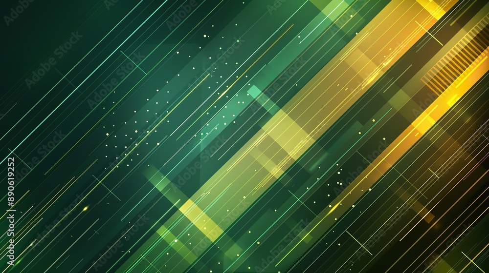 Digital Distortion Geometric Patterns on Abstract Green and Black Background Digital Distortion Geometric Patterns on Abstract Green and Black Background