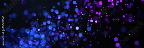 Abstract Blue and Purple Bokeh