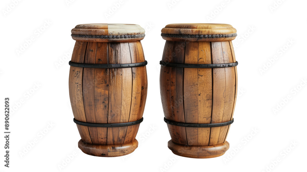 Wooden congas transparent background Wooden congas transparent background