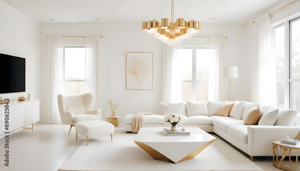 Photo interior modern design room 3d illustration Photo interior modern design room 3d illustration