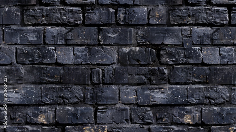 realistic isolated panoramic black brick wall background for template and layout decoration realistic isolated panoramic black brick wall background for template and layout decoration