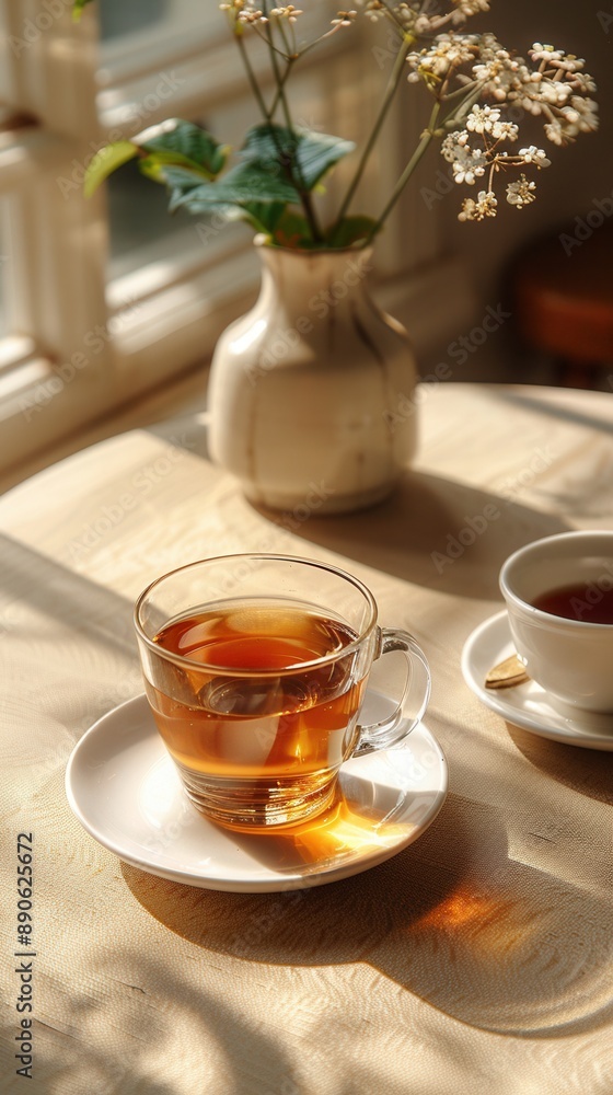 cup of tea on the table cup of tea on the table