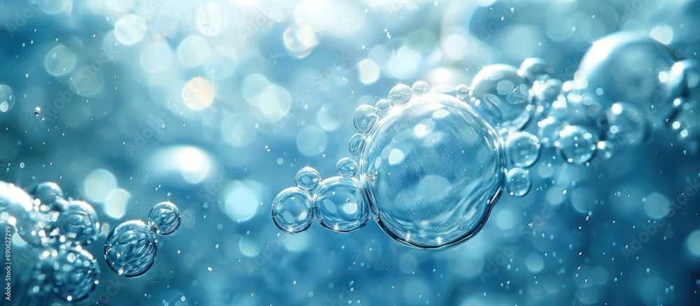 Abstract Water Bubbles in a Blue Haze Abstract Water Bubbles in a Blue Haze