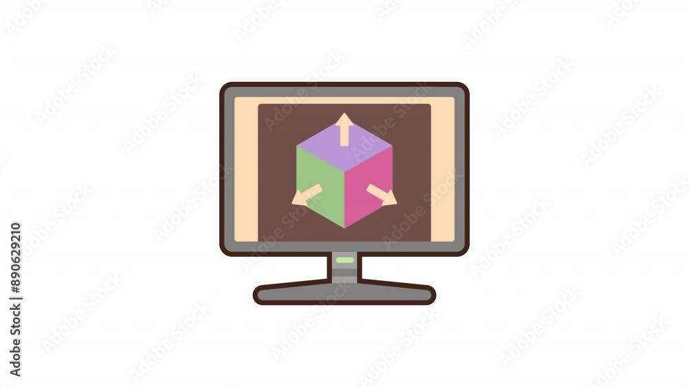 3D Modeling Icon Animation 3D Modeling Icon Animation