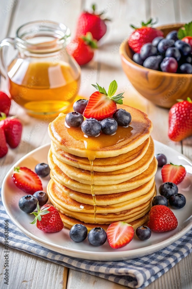 Pancakes with berries Pancakes with berries
