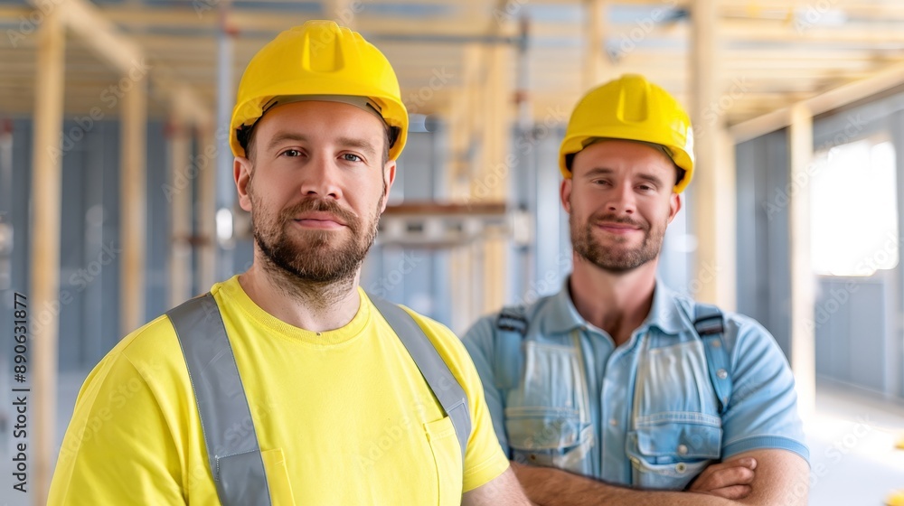 Efficient Builders Installing Plumbing in New Development with Copy Space, Deep Depth of Field Efficient Builders Installing Plumbing in New Development with Copy Space, Deep Depth of Field