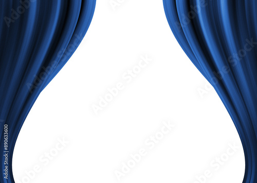 blue curtains with alpha channel