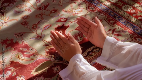 The hands in prayer  photo