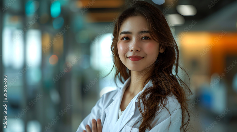 Fototapeta premium portrait cheerful of doctor