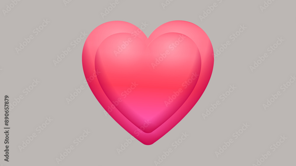 Herz in pink. Liebe, Romantik, Design Herz in pink. Liebe, Romantik, Design