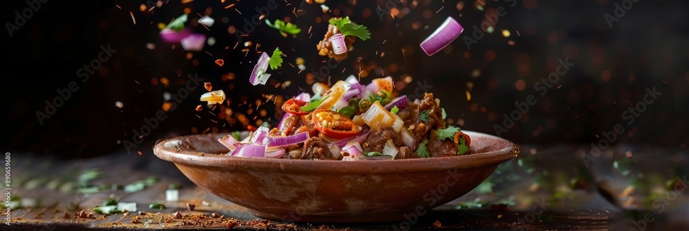 Experience the allure Mexican Tacos de Cochinita Pibil in a visually stunning image Experience the allure Mexican Tacos de Cochinita Pibil in a visually stunning image