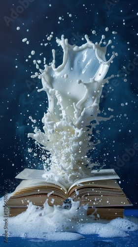 Book of Knowledge Splashes Milk into the Air photo