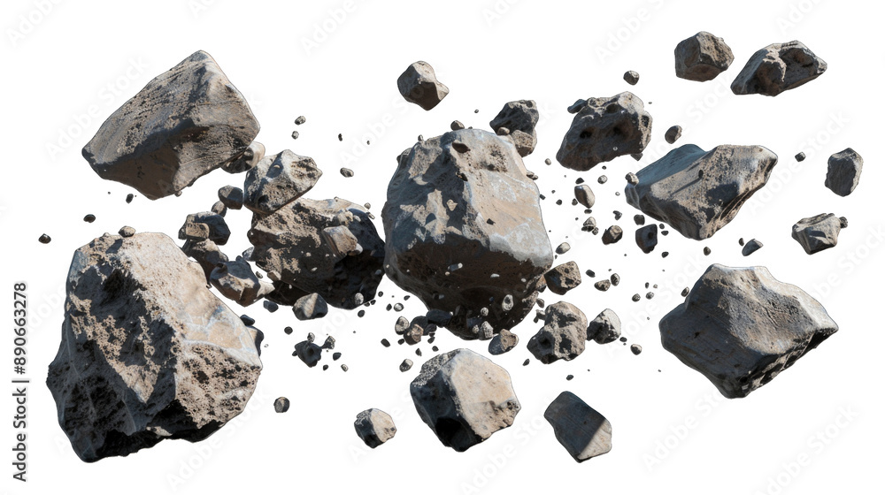 Black rocks on transparent background or PNG file. Black rocks on transparent background or PNG file.