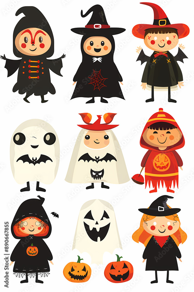 Cute Halloween Costume Emoticons | Collection of Festive and Fun Designs Cute Halloween Costume Emoticons | Collection of Festive and Fun Designs