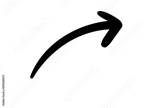 arrow on white background black and white symbol 