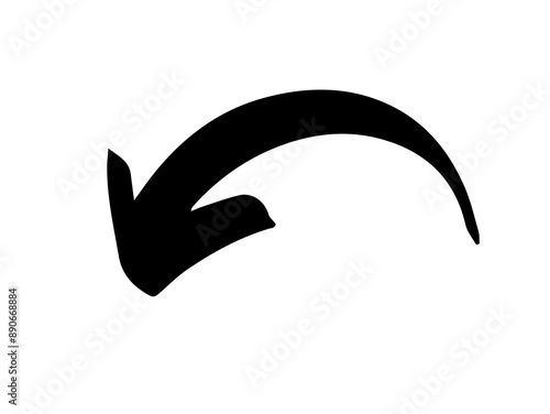 illustration of a black and white arrow