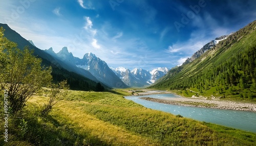 mountain river in the mountains