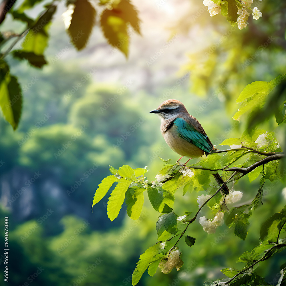 Obraz premium bird on a branch