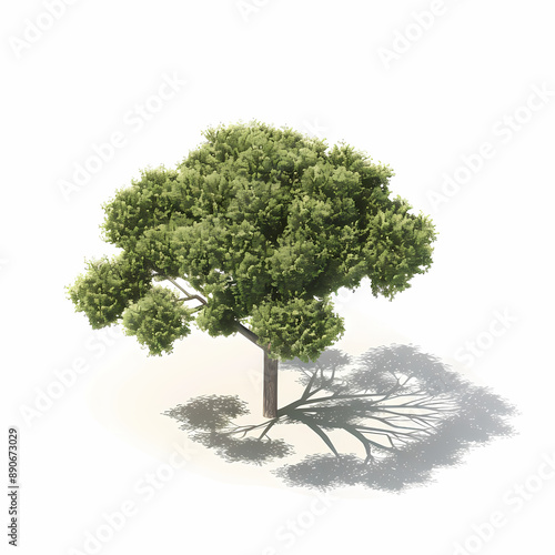 Minimalist Isometric Tree – Perfect for Game Design & UI