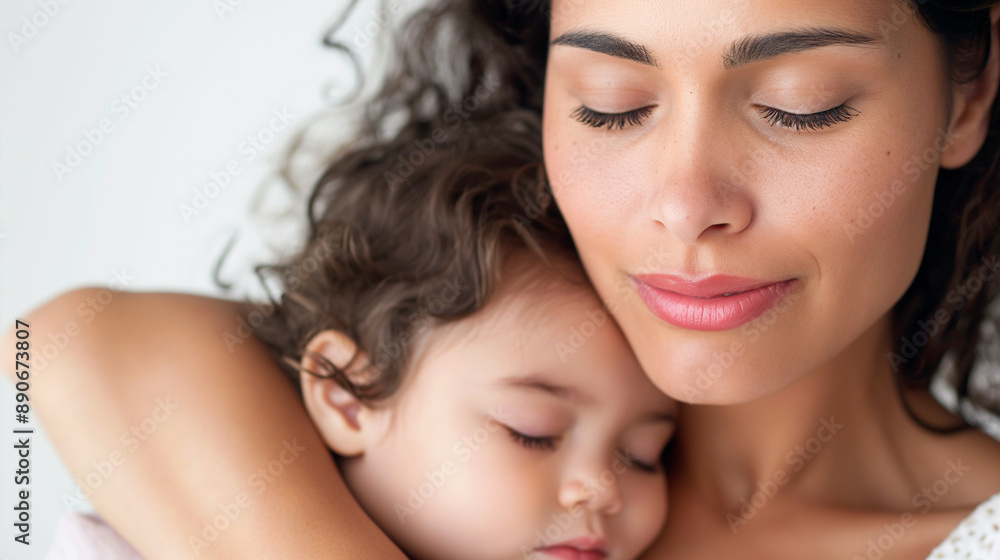 Tender embrace between mother and child, capturing a heartfelt and loving moment Tender embrace between mother and child, capturing a heartfelt and loving moment