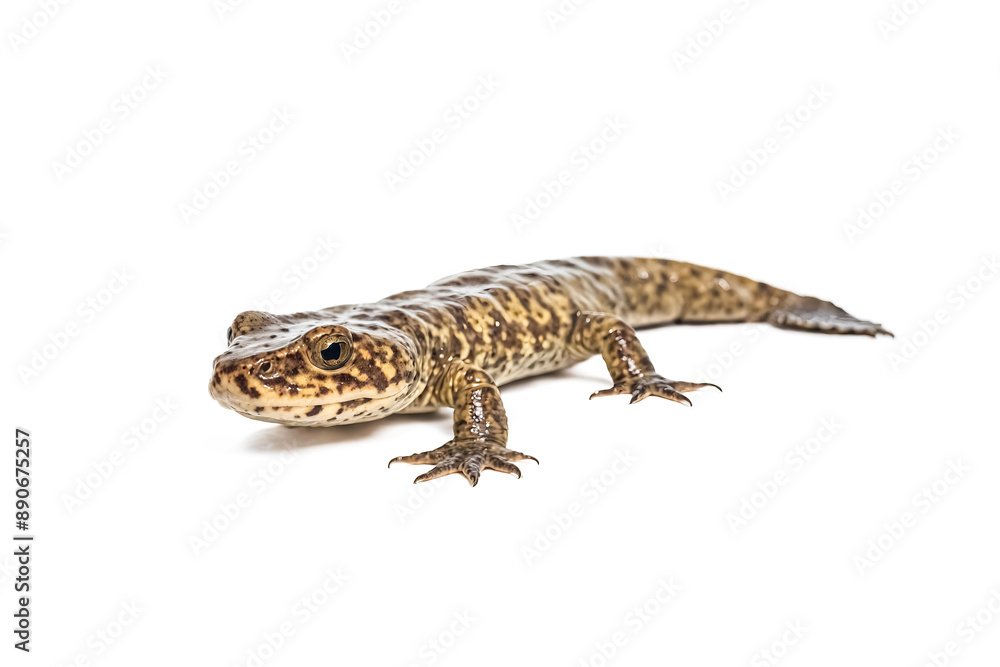 Naklejka premium Mudpuppy Salamander Isolated on White Background